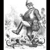 John Bull stamping on scorpions