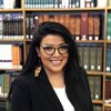 Yuridia Ramirez, in her home library 